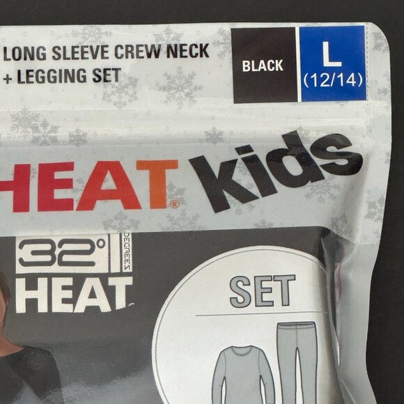 32 Degrees Kids' Black Heat Set - L (12/14) NWT - Picture 3 of 15